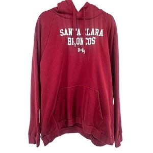 Under Armour Santa Clara Broncos Pullover Hoodie Sweatshirt Mens‎ XL Maroon